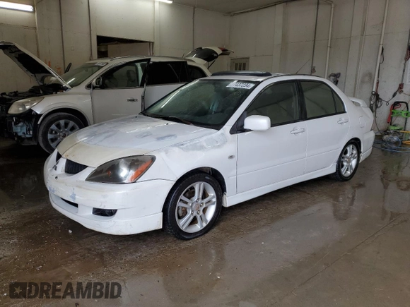 2004 Mitsubishi Lancer with VIN JA3AJ66F64U029144, listed as a Copart auction lot 77437234 with 158,049 mi miles and Salvage Title. Bid and sale history available at DreamBid. Image 1.