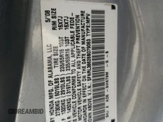 2008 Honda Odyssey EX-L with VIN 5FNRL38628B079063, listed as a Copart auction lot 48428515 with 251,414 mi miles and Salvage Title. Bid and sale history available at carsss.com. Image 14.