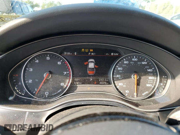 2015 Audi A6 2.0T Premium Plus with VIN WAUGFAFC7FN049757, listed as a Copart auction lot 71008074 with 83,379 mi miles and Salvage Title. Bid and sale history available at carsss.com. Image 9.