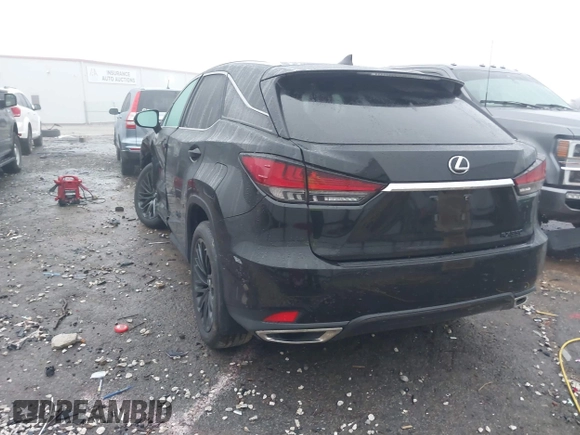 2022 Lexus RX with VIN 2T2HZMDA8NC314667, listed as a IAAI auction lot 41186876 with 30,493 mi miles. Bid and sale history available at carsss.com. Image 3.