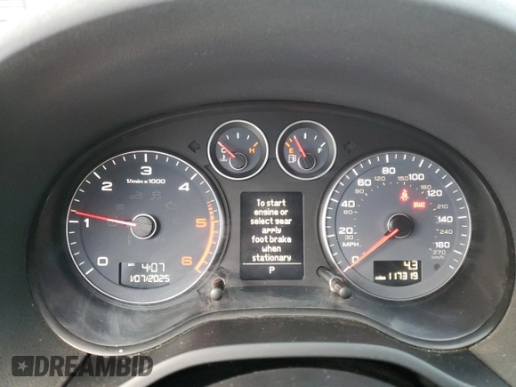 2013 Audi A3 Premium Plus with VIN WAUKJAFM7DA010057, listed as a Copart auction lot 41340435 with 117,319 mi miles and Clean title. Bid and sale history available at DreamBid. Image 9.
