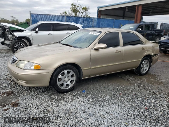 2001 Mazda 626 LX z VIN 1YVGF22CX15238033, wystawiony jako Copart lot #47245985 z przebiegiem 91 735 mil mil oraz Szkoda całkowita • Salvage title. Historia ofert i sprzedaży dostępna na DreamBid. Obrazek 1.
