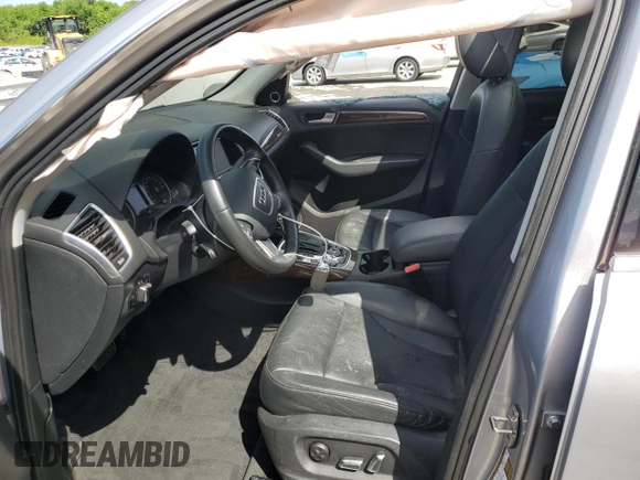 2015 Audi Q5 Premium Plus with VIN WA1LFAFPXFA139586, listed as a Copart auction lot 57821705 with 109,994 mi miles and Salvage title. Bid and sale history available at DreamBid. Image 7.