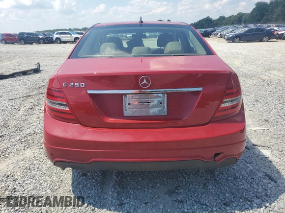 2014 Mercedes-Benz C 250 Sport with VIN WDDGF4HB6ER309832, listed as a Copart auction lot 61725615 with 123,341 mi miles and Salvage title. Bid and sale history available at DreamBid. Image 6.