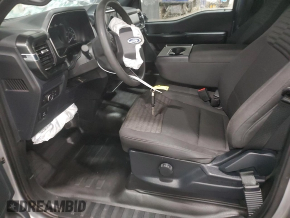 2021 Ford F-150 XL with VIN 1FTEW1EP4MFA06600, listed as a Copart auction lot 43686335 with 56,743 mi miles and Salvage Title. Bid and sale history available at carsss.com. Image 7.