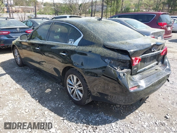 2014 Infiniti Q50 Sport with VIN JN1BV7ARXEM693887, listed as a IAAI auction lot 41916223 with 149,084 mi miles and . Bid and sale history available at carsss.com. Image 3.
