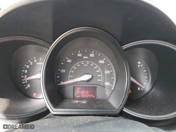 2013 Kia Rio LX with VIN KNADM4A36D6305864, listed as a Copart auction lot 54361195 with 164,044 mi miles and Clean Title. Bid and sale history available at carsss.com. Image 9.