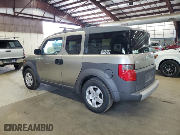 2003 Honda Element EX with VIN 5J6YH28583L029816, listed as a Copart auction lot 58888445 with 279,144 mi miles and Clean title. Bid and sale history available at DreamBid. Image 2.