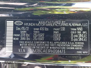 2023 Hyundai Tucson SEL with VIN 5NMJBCAE1PH208473, listed as a IAAI auction lot 42014345 with 29,461 mi miles. Bid and sale history available at carsss.com. Image 9.