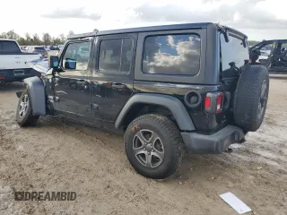 2018 Jeep Wrangler Unlimited Sport S with VIN 1C4HJXDN6JW278334, listed as a Copart auction lot 85453494 with Not provided miles and Salvage title. Bid and sale history available at DreamBid. Image 2.