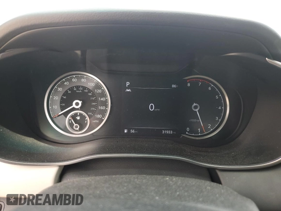 2023 Genesis G70 2.0T with VIN KMTG34TA4PU120566, listed as a Copart auction lot 53307455 with 31,933 mi miles and Salvage title. Bid and sale history available at DreamBid. Image 9.