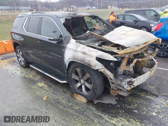 2018 Chevrolet Traverse LT Leather with VIN 1GNEVHKWXJJ244071, listed as a IAAI auction lot 41154123 with 1 mi miles. Bid and sale history available at carsss.com. Image 1.