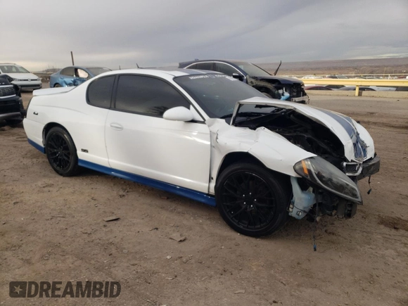 2007 Chevrolet Monte Carlo SS with VIN 2G1WL15C079353650, listed as a Copart auction lot 85895664 with 96,755 mi miles and Salvage title. Bid and sale history available at DreamBid. Image 4.