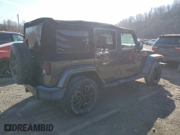 2017 Jeep Wrangler Unlimited Sahara z VIN 1C4BJWEG3HL674913, wystawiony jako Copart lot #48912225 z przebiegiem 46 793 mil mil oraz Szkoda całkowita • Salvage title. Historia ofert i sprzedaży dostępna na DreamBid. Obrazek 3.