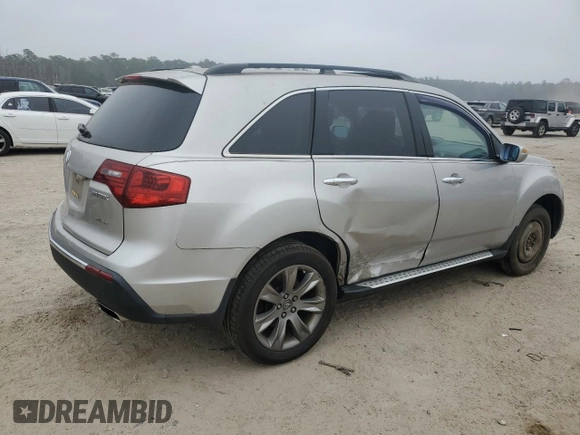 2010 Acura MDX Advance with VIN 2HNYD2H50AH500556, listed as a Copart auction lot 43257045 with 169,799 mi miles and Salvage Title. Bid and sale history available at DreamBid. Image 3.