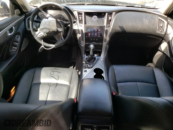 2017 Infiniti Q50 Premium with VIN JN1EV7AR1HM836145, listed as a Copart auction lot 53484675 with 121,706 mi miles and Salvage Title. Bid and sale history available at DreamBid. Image 8.