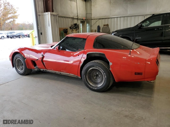 1982 Chevrolet Corvette with VIN 1G1AY0782C5117006, listed as a Copart auction lot 77396384 with 96,508 mi miles and Clean Title. Bid and sale history available at carsss.com. Image 2.