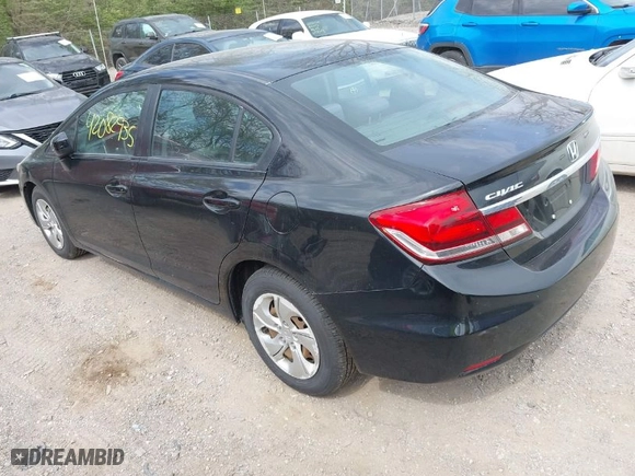 2015 Honda Civic Sedan LX with VIN 19XFB2F53FE067744, listed as a IAAI auction lot 42082935 with 151,553 mi miles. Bid and sale history available at carsss.com. Image 3.