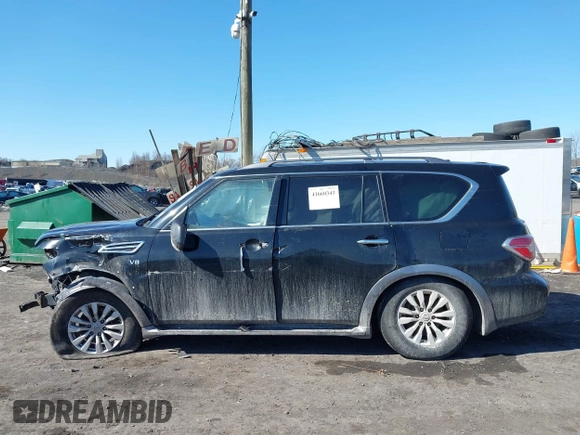 2017 Nissan Armada SV z VIN JN8AY2NC2H9504072, wystawiony jako IAAI lot #41660343 z przebiegiem 106 316 mil mil oraz . Historia ofert i sprzedaży dostępna na DreamBid. Obrazek 14.