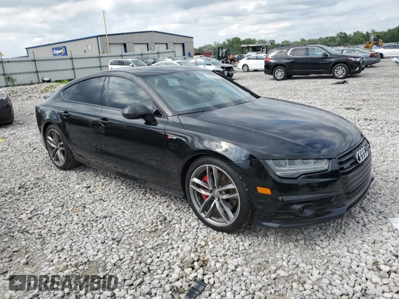 2018 Audi A7 Prestige with VIN WAU23AFC4JN090858, listed as a Copart auction lot 56653384 with 84,583 mi miles and Salvage Title. Bid and sale history available at carsss.com. Image 4.