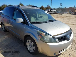 2005 Nissan Quest SE with VIN 5N1BV28U55N137096, listed as a IAAI auction lot 41621102 with 187,180 mi miles. Bid and sale history available at carsss.com. Image 1.