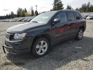 2013 Jeep Compass Sport with VIN 1C4NJCBB8DD246621, listed as a Copart auction lot 52545315 with 113,856 mi miles and Salvage Title. Bid and sale history available at carsss.com. Image 1.