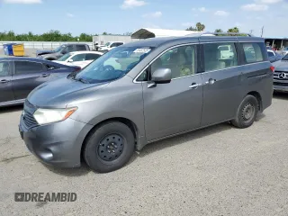 2014 Nissan Quest SV with VIN JN8AE2KP0E9107827, listed as a Copart auction lot 53462535 with Not Provided miles and Clean Title. Bid and sale history available at carsss.com. Image 1.