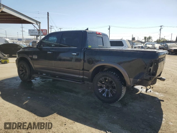 2018 Ram 1500 Longhorn with VIN 1C6RR7PT3JS104632, listed as a Copart auction lot 47736645 with 49,588 mi miles and Salvage title. Bid and sale history available at DreamBid. Image 2.