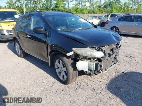 2009 Nissan Murano S with VIN JN8AZ18U59W014272, listed as a IAAI auction lot 42045456 with 153,817 mi miles. Bid and sale history available at carsss.com. Image 1.