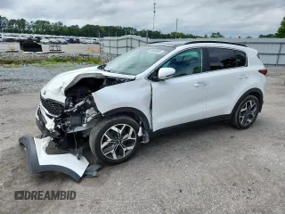 2021 Kia Sportage EX с VIN KNDPN3AC0M7851013, выставлен на аукционе Copart как лот 58606665 с пробегом 80 480 миль миль и Списание • Salvage title. История ставок и продаж доступна на DreamBid. Изображение 1.