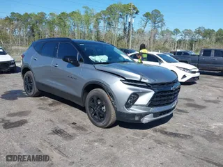 2025 Chevrolet Blazer LT with VIN 3GNKBCR43SS167613, listed as a IAAI auction lot 41838459 with 135 mi miles. Bid and sale history available at carsss.com. Image 1.
