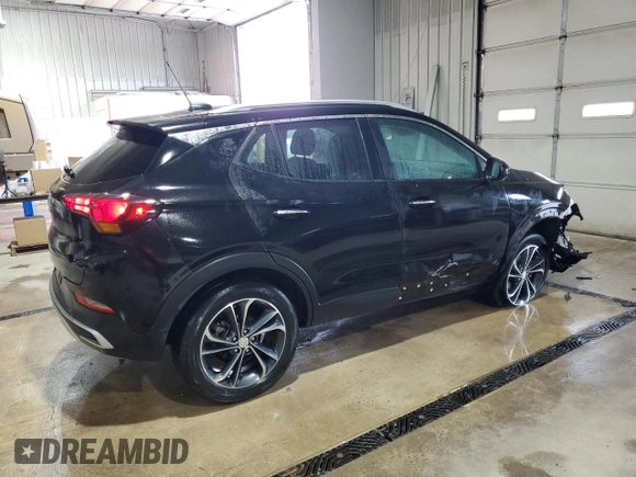 2022 Buick Encore GX Select with VIN KL4MMESL9NB007710, listed as a Copart auction lot 57322985 with 41,200 mi miles and Salvage title. Bid and sale history available at DreamBid. Image 3.