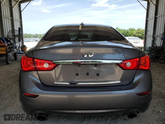 2014 Infiniti Q50 Premium with VIN JN1BV7APXEM688882, listed as a Copart auction lot 60543615 with 194,565 mi miles and Non repairable. Bid and sale history available at DreamBid. Image 6.
