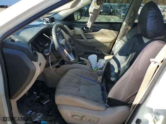 2017 Nissan Rogue SV with VIN KNMAT2MV9HP513716, listed as a Copart auction lot 82706844 with 92,628 mi miles and Non Repairable. Bid and sale history available at carsss.com. Image 7.