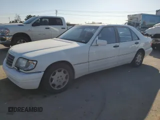 1998 Mercedes-Benz S-Class with VIN WDBGA43G6WA393788, listed as a Copart auction lot 54447505 with 145,142 mi miles and Clean Title. Bid and sale history available at carsss.com. Image 1.