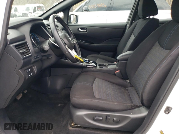 2022 Nissan LEAF SV Plus with VIN 1N4BZ1CV0NC559667, listed as a Copart auction lot 53460345 with 21,772 mi miles and Salvage Title. Bid and sale history available at DreamBid. Image 7.