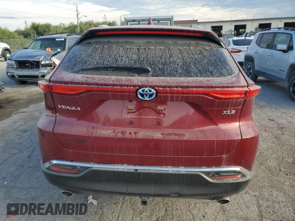 2024 Toyota Venza LE with VIN JTEAAAAH2RJ167572, listed as a Copart auction lot 68595804 with 12,195 mi miles and Salvage Title. Bid and sale history available at carsss.com. Image 6.
