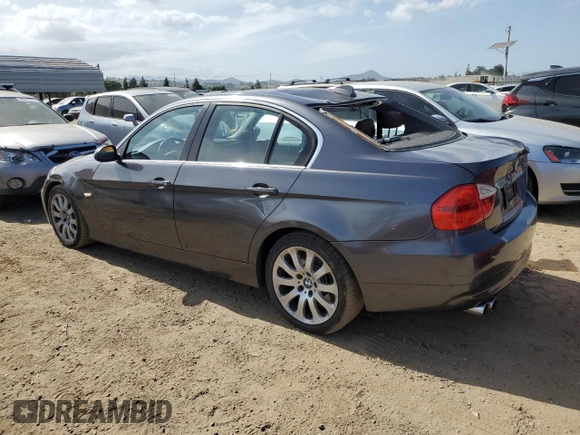 2006 BMW 3 Series 330i with VIN WBAVB33526KS38547, listed as a Copart auction lot 52686815 with 120,137 mi miles and Salvage Title. Bid and sale history available at carsss.com. Image 2.