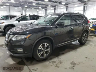 2017 Nissan Rogue SV with VIN 5N1AT2MV0HC802227, listed as a Copart auction lot 50187265 with 54,172 mi miles and Salvage Title. Bid and sale history available at carsss.com. Image 1.