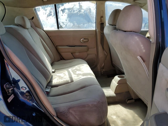 2007 Nissan Versa 1.8 S with VIN 3N1BC13E47L364788, listed as a Copart auction lot 43034595 with 206,488 mi miles and Salvage Title. Bid and sale history available at carsss.com. Image 10.