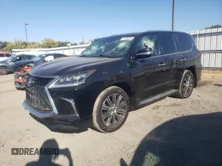 2020 Lexus LX with VIN JTJDY7AX9L4332897, listed as a Copart auction lot 71180324 with 42,878 mi miles and Salvage Title. Bid and sale history available at carsss.com. Image 1.