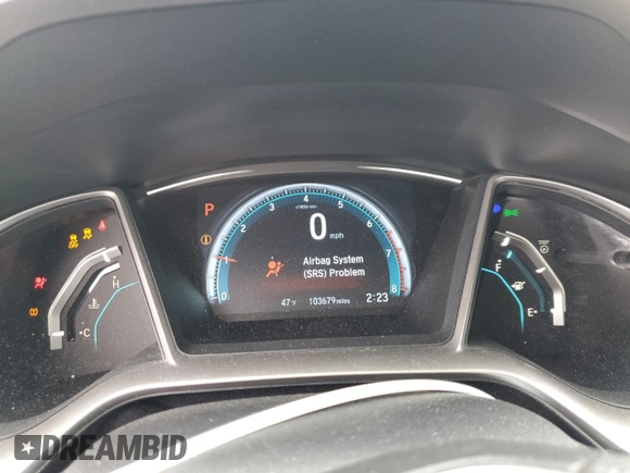 2016 Honda Civic Sedan EX-T with VIN 19XFC1F32GE205720, listed as a Copart auction lot 50694035 with 103,679 mi miles and Salvage Title. Bid and sale history available at carsss.com. Image 9.