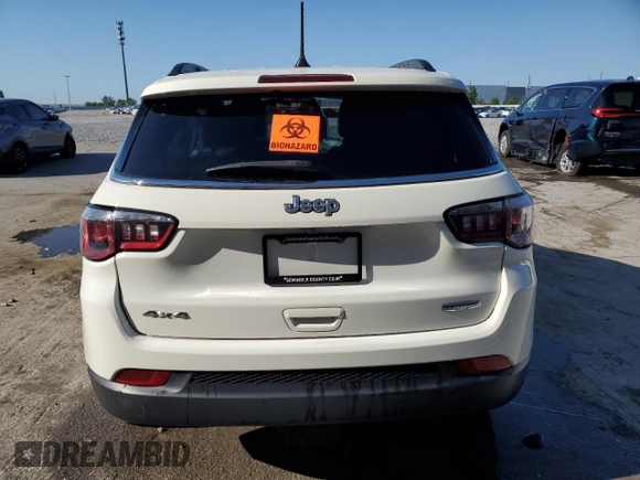 2018 Jeep Compass Altitude with VIN 3C4NJDBB8JT423289, listed as a Copart auction lot 53066075 with Not provided miles and Salvage title. Bid and sale history available at DreamBid. Image 6.