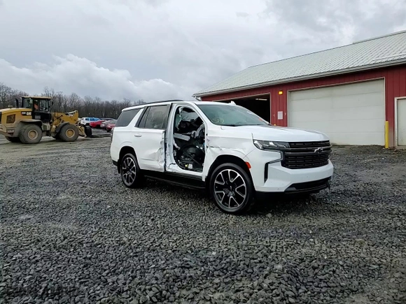 2022 Chevrolet Tahoe RST with VIN 1GNSKRKD5NR193196, listed as a Copart auction lot 49671215 with 0 mi miles and Salvage Title. Bid and sale history available at carsss.com. Image 14.