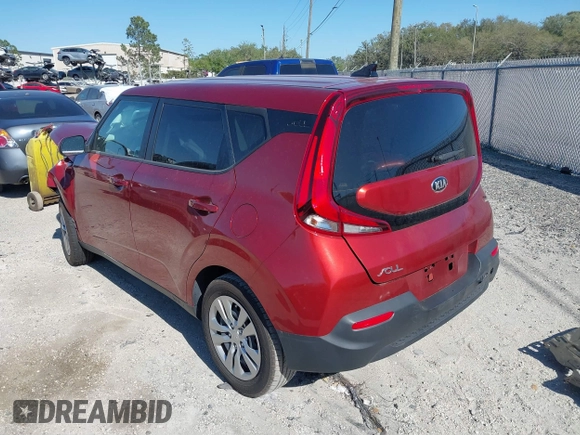 2021 Kia Soul LX with VIN KNDJ23AU6M7755006, listed as a IAAI auction lot 41817038 with 69,262 mi miles. Bid and sale history available at carsss.com. Image 3.