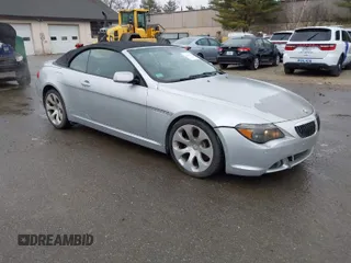 2005 BMW 6 Series 645Ci with VIN WBAEK73475B328662, listed as a IAAI auction lot 41990681 with 135,522 mi miles. Bid and sale history available at carsss.com. Image 1.