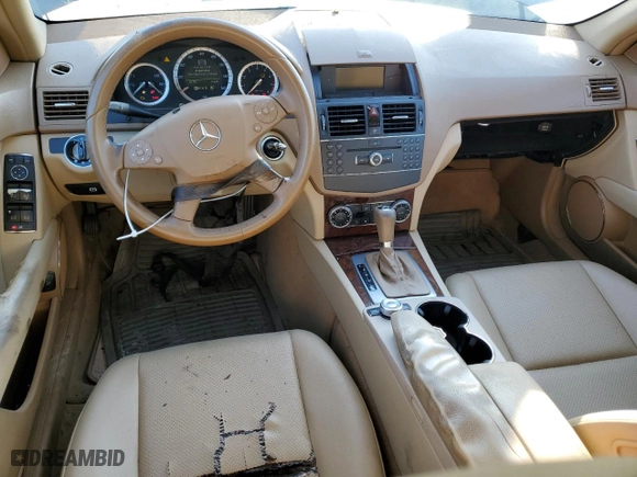 2008 Mercedes-Benz C-Class 3.0L Sport with VIN WDDGF54X98F088384, listed as a Copart auction lot 51649405 with 0 mi miles and Salvage Title. Bid and sale history available at carsss.com. Image 8.