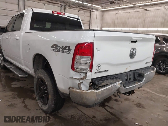 2020 Ram 2500 Big Horn with VIN 3C6UR5DL1LG185353, listed as a IAAI auction lot 41450566 with 73,123 mi miles and . Bid and sale history available at DreamBid. Image 18.