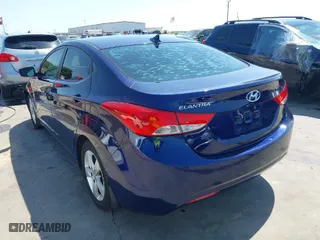 2013 Hyundai Elantra GLS with VIN 5NPDH4AE8DH412705, listed as a IAAI auction lot 41972647 with 106,655 mi miles. Bid and sale history available at carsss.com. Image 3.