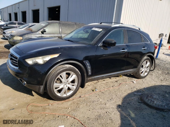 2012 Infiniti FX35 with VIN JN8AS1MW4CM154991, listed as a Copart auction lot 53471755 with 167,418 mi miles and Salvage Title. Bid and sale history available at carsss.com. Image 1.